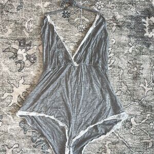 *NWOT* Soft Gray Romper